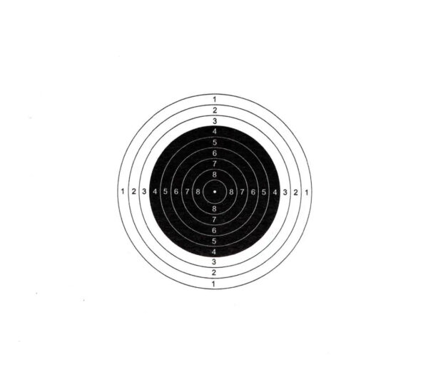 10m Air Rifle Target Paper(pack of 100) - Image 2