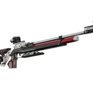 Model 800 Alu, alu stock, laminated wood red